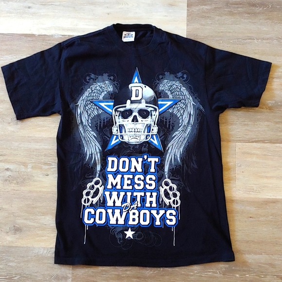 Pro Power Dont Mess With Da Cowboys Graphic T-Shirt - Picture 1 of 5